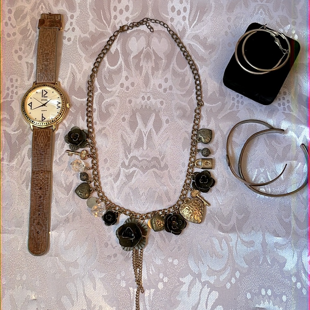 Uniquely CHARMING Jewelry and Watch Set